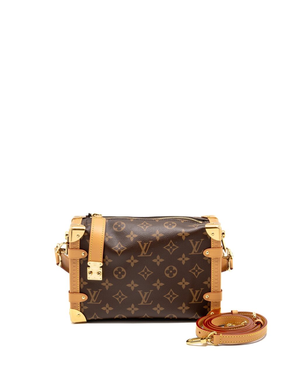 AAA Replica Louis Vuitton LV SIDE TRUNK MM MONOGRAM CANVAS GHW M46358