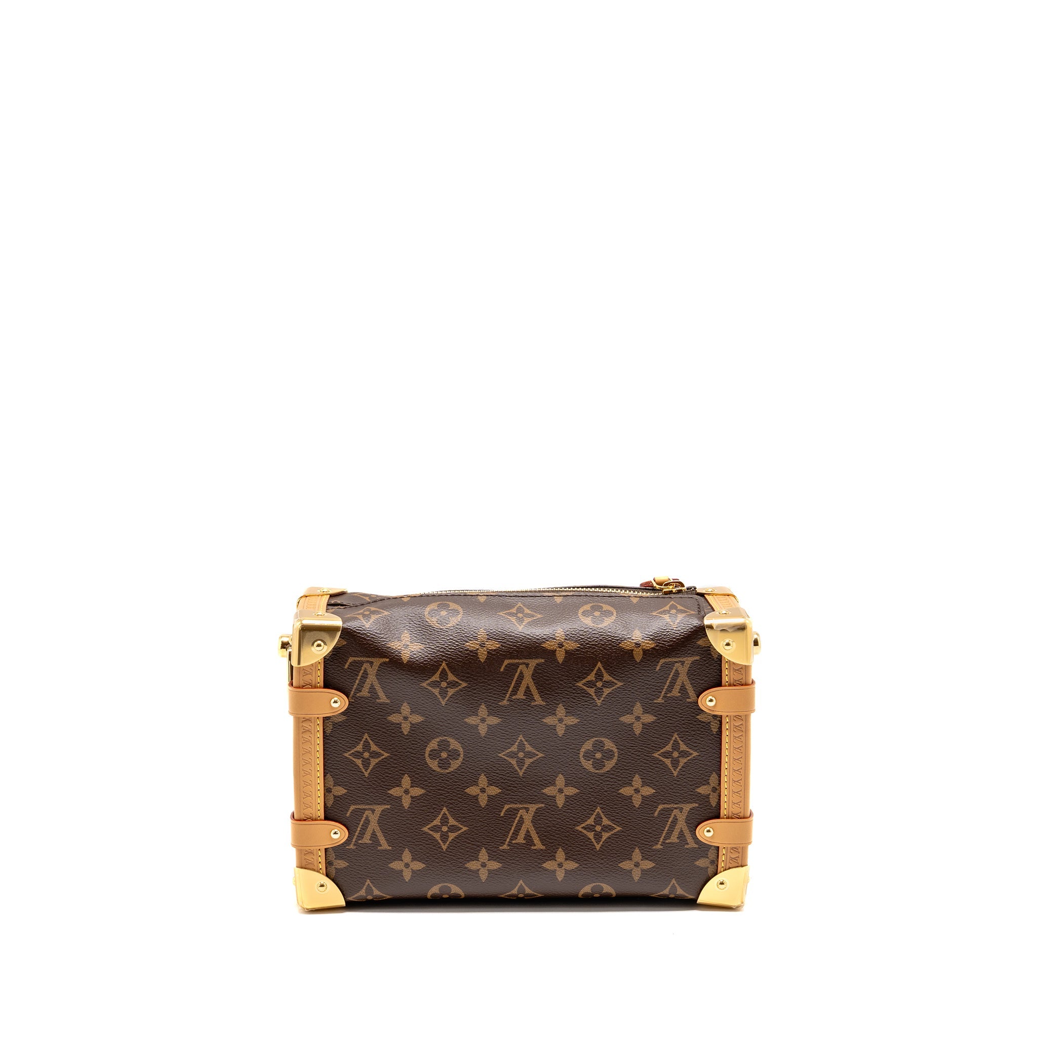 AAA Replica Louis Vuitton LV SIDE TRUNK MM MONOGRAM CANVAS GHW M46358