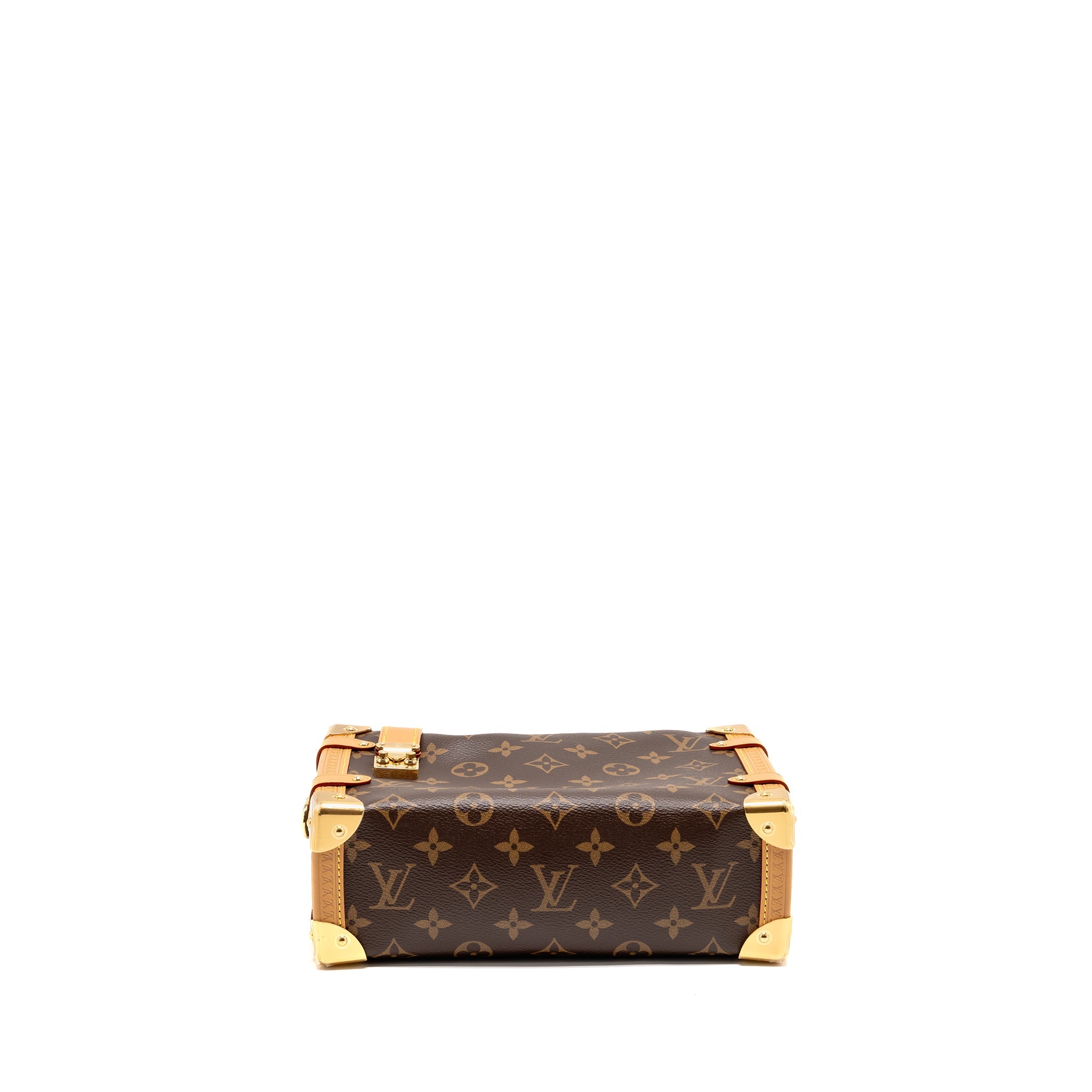 AAA Replica Louis Vuitton LV SIDE TRUNK MM MONOGRAM CANVAS GHW M46358