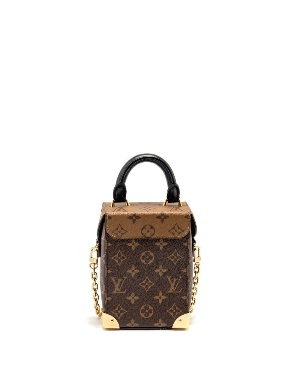 AAA Replica Louis Vuitton LV TOP HANDLE CAMERA BOX MONOGRAM REVERSE CANVAS GHW M82465