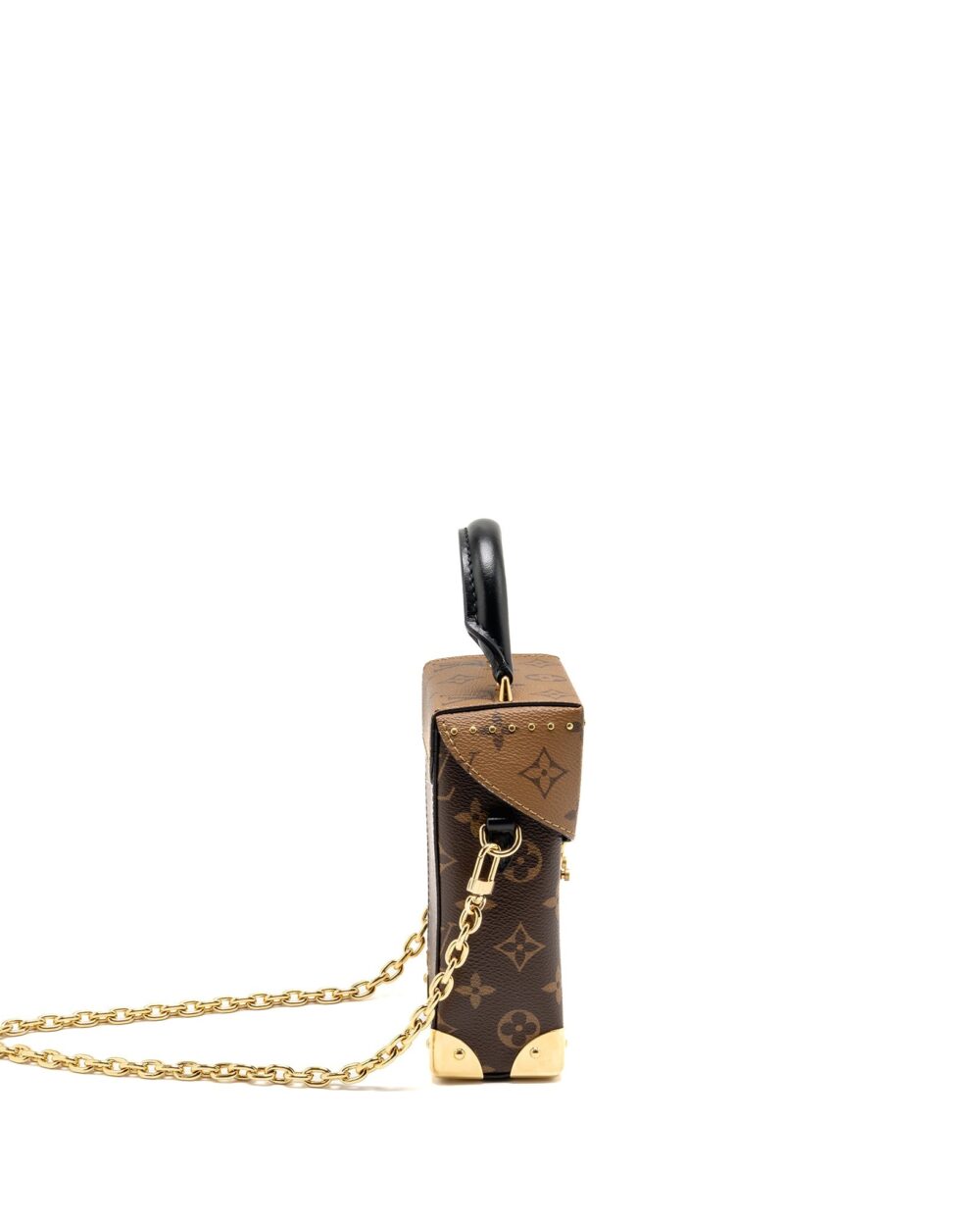 AAA Replica Louis Vuitton LV TOP HANDLE CAMERA BOX MONOGRAM REVERSE CANVAS GHW M82465