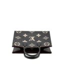 AAA Replica Louis Vuitton LV ONTHEGO MM MONOGRAM EMPREINTE LEATHER BLACK/BEIGE GHW