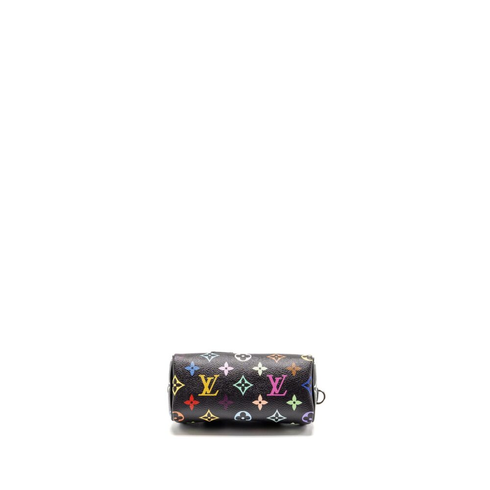 AAA Replica Louis Vuitton LV X TAKASHI MURAKAMI NANO SPEEDY MULTICOLOURED MONOGRAM CANVAS BLACK SHW