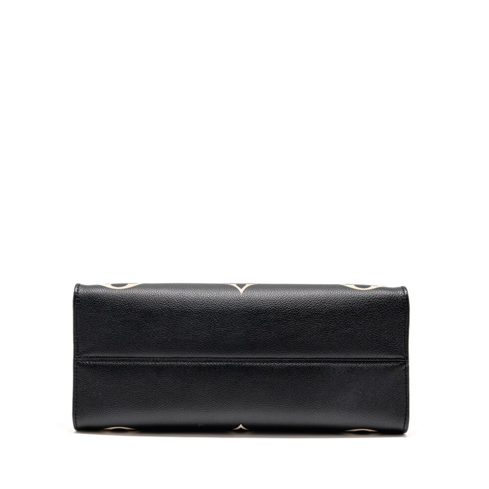 AAA Replica Louis Vuitton LV ONTHEGO MM MONOGRAM EMPREINTE LEATHER BLACK/BEIGE GHW