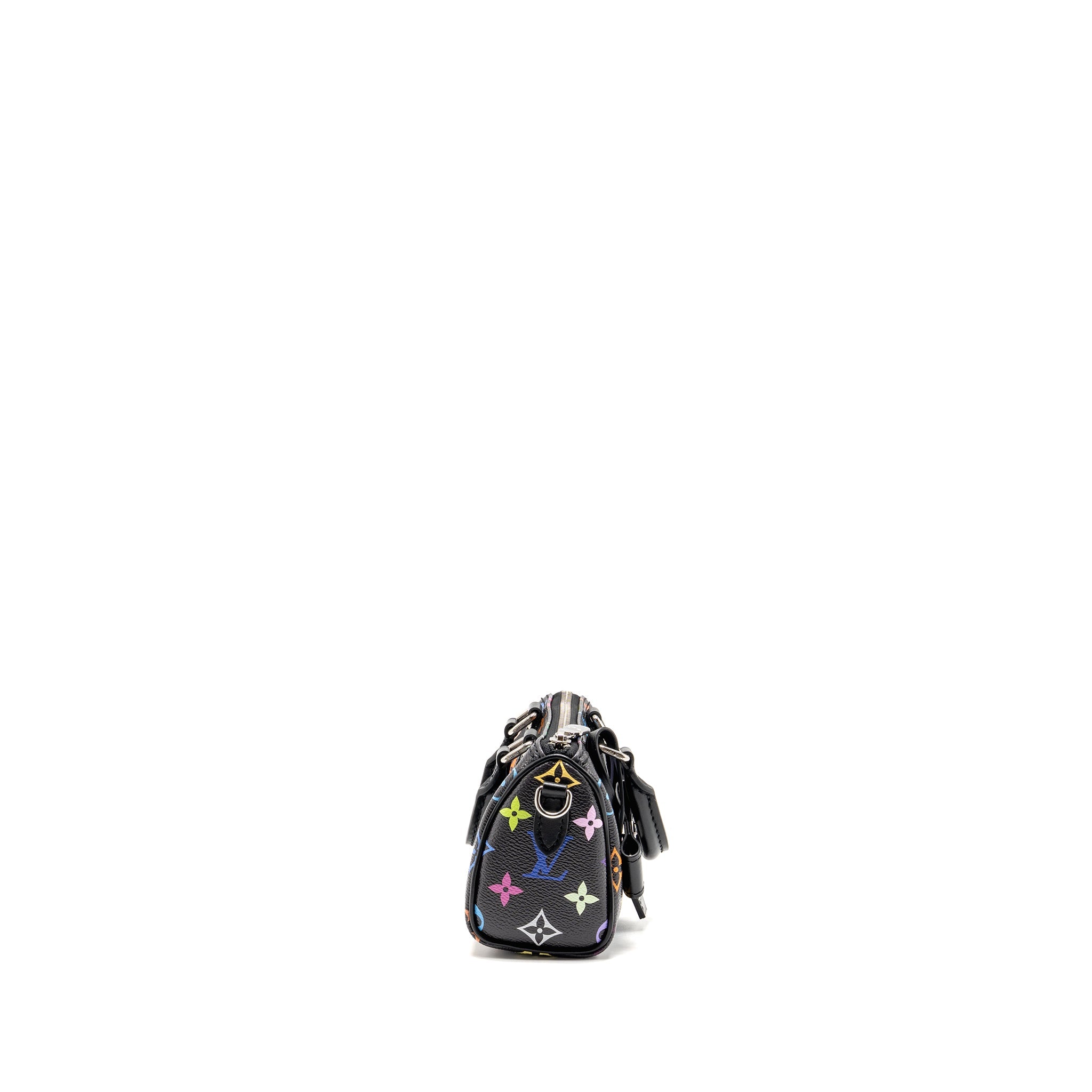 AAA Replica Louis Vuitton LV X TAKASHI MURAKAMI NANO SPEEDY MULTICOLOURED MONOGRAM CANVAS BLACK SHW