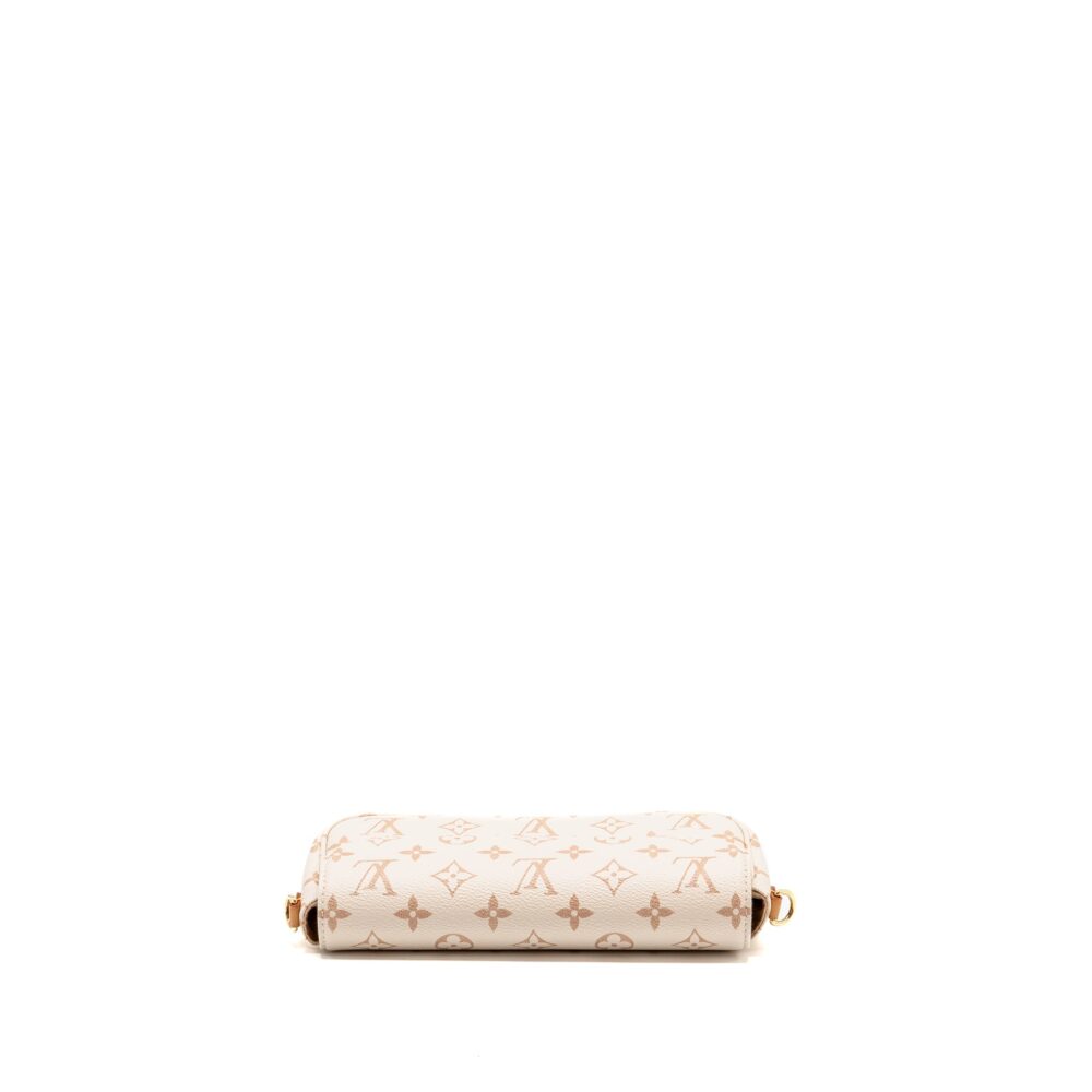 AAA Replica Louis Vuitton LV IVY WALLET ON CHAIN MONOGRAM DUNE CANVAS BEIGE/CREAM GHW