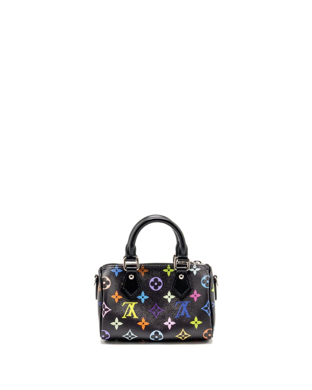 AAA Replica Louis Vuitton LV X TAKASHI MURAKAMI NANO SPEEDY MULTICOLOURED MONOGRAM CANVAS BLACK SHW