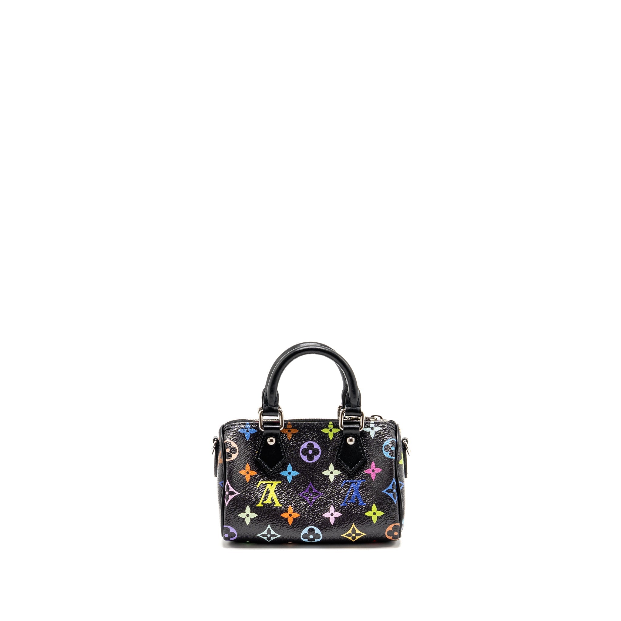 AAA Replica Louis Vuitton LV X TAKASHI MURAKAMI NANO SPEEDY MULTICOLOURED MONOGRAM CANVAS BLACK SHW