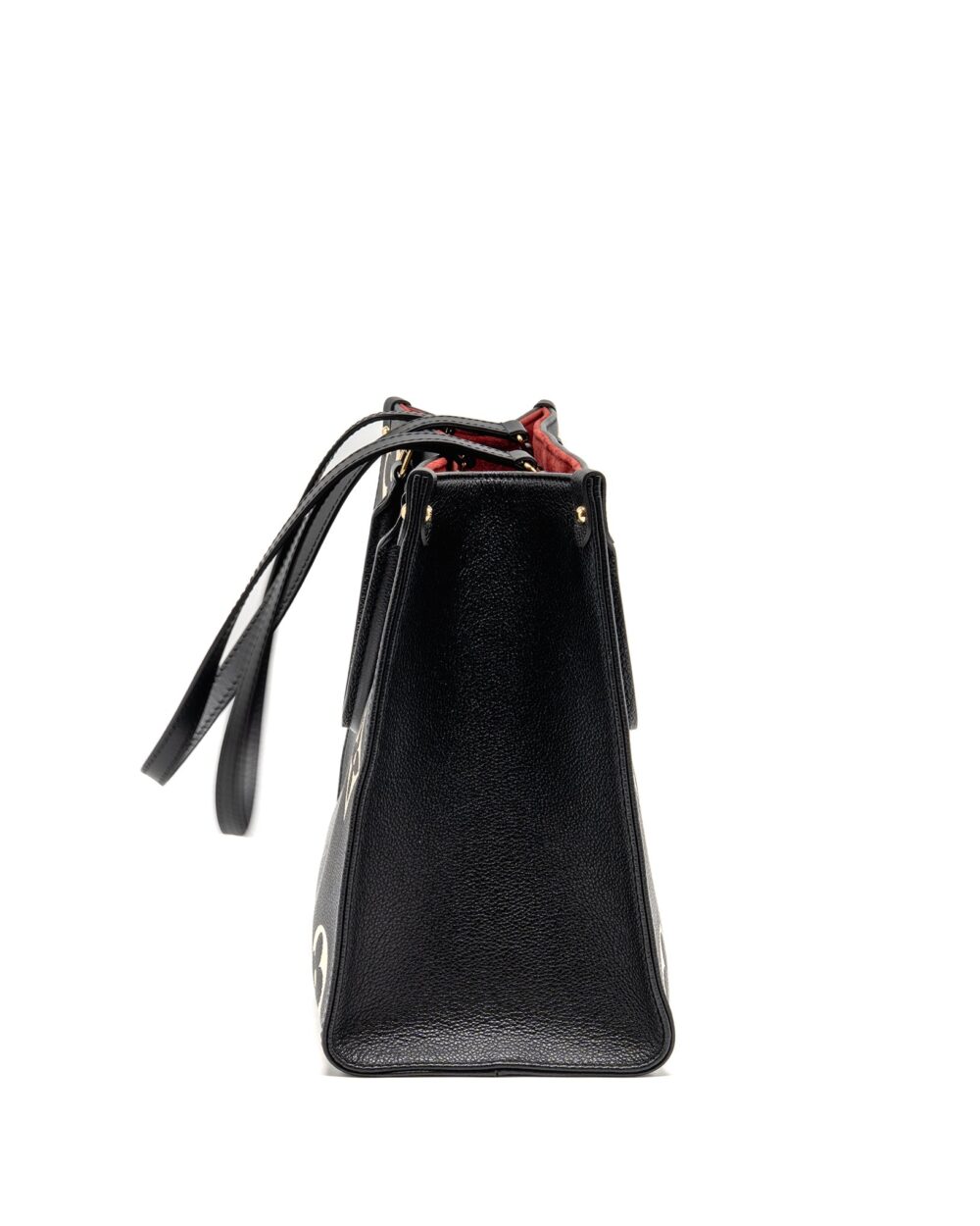 AAA Replica Louis Vuitton LV ONTHEGO MM MONOGRAM EMPREINTE LEATHER BLACK/BEIGE GHW