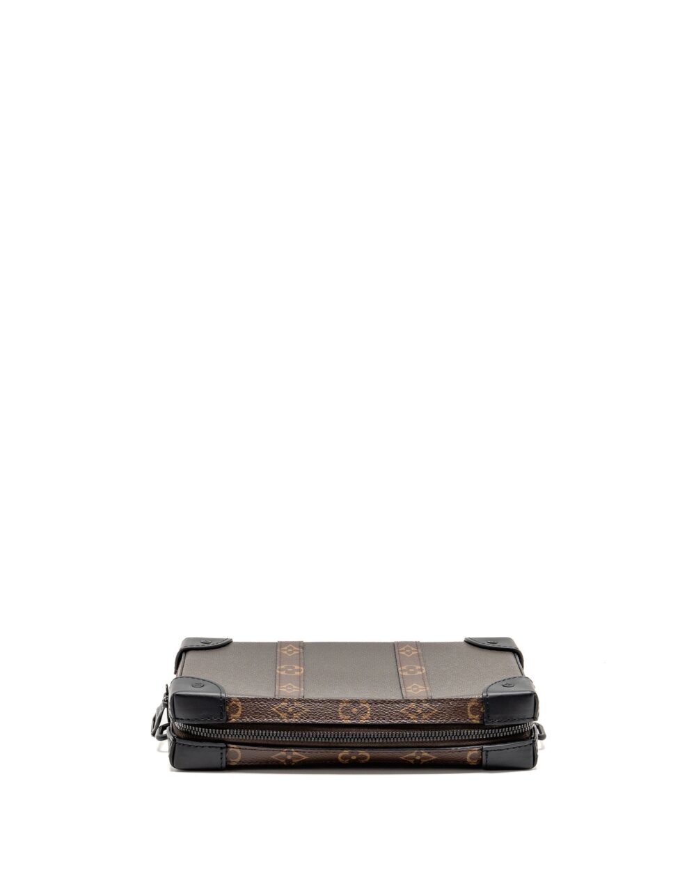 AAA Replica Louis Vuitton LV SOFT TRUNK WALLET TAIGA / MONOGRAM CANVAS KHAKI GREEN BLACK HARDWARE