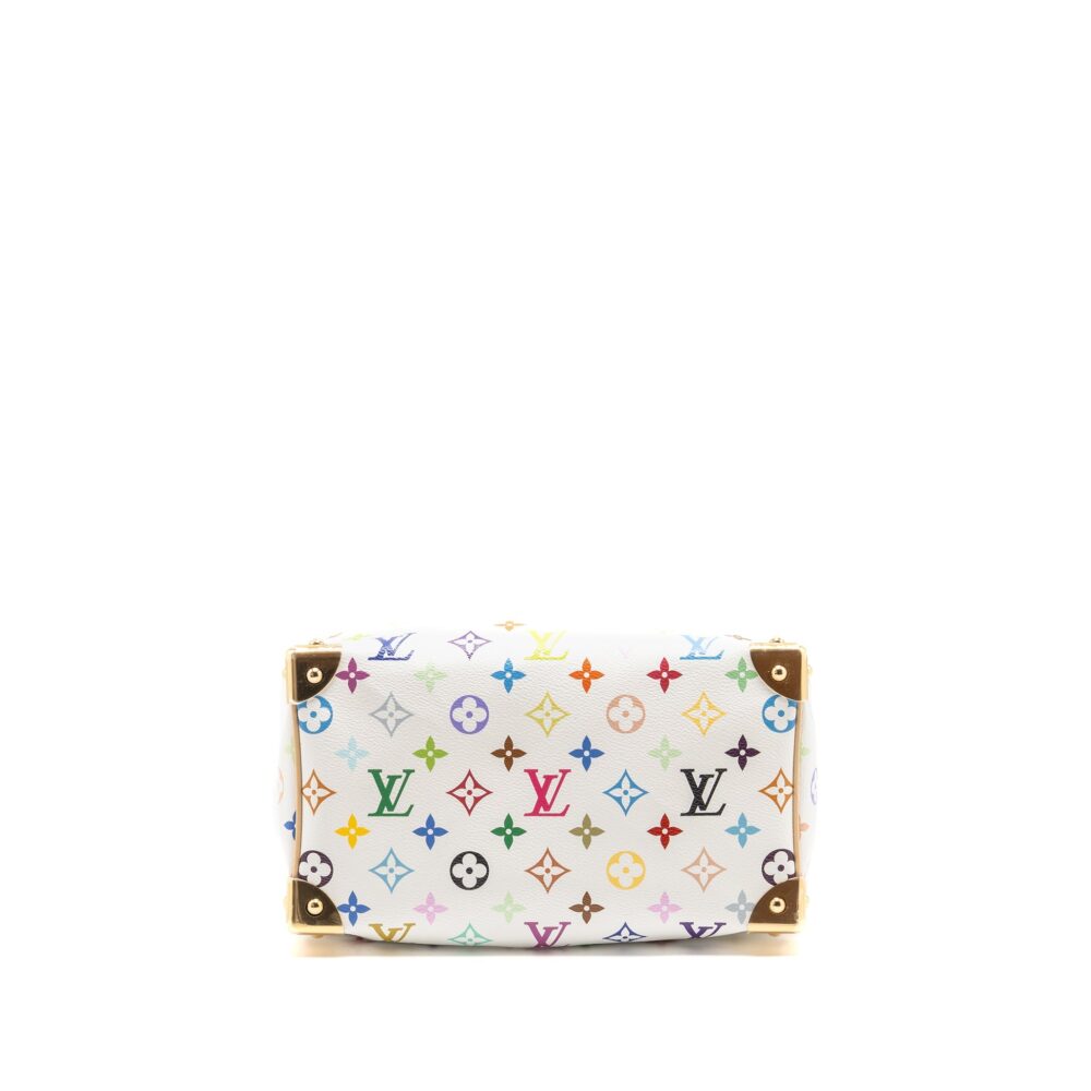 AAA Replica Louis Vuitton LV LV X TM SPEEDY BANDOULIÈRE 25 MONOGRAM CANVAS WHITE/ MULTICOLOUR GHW