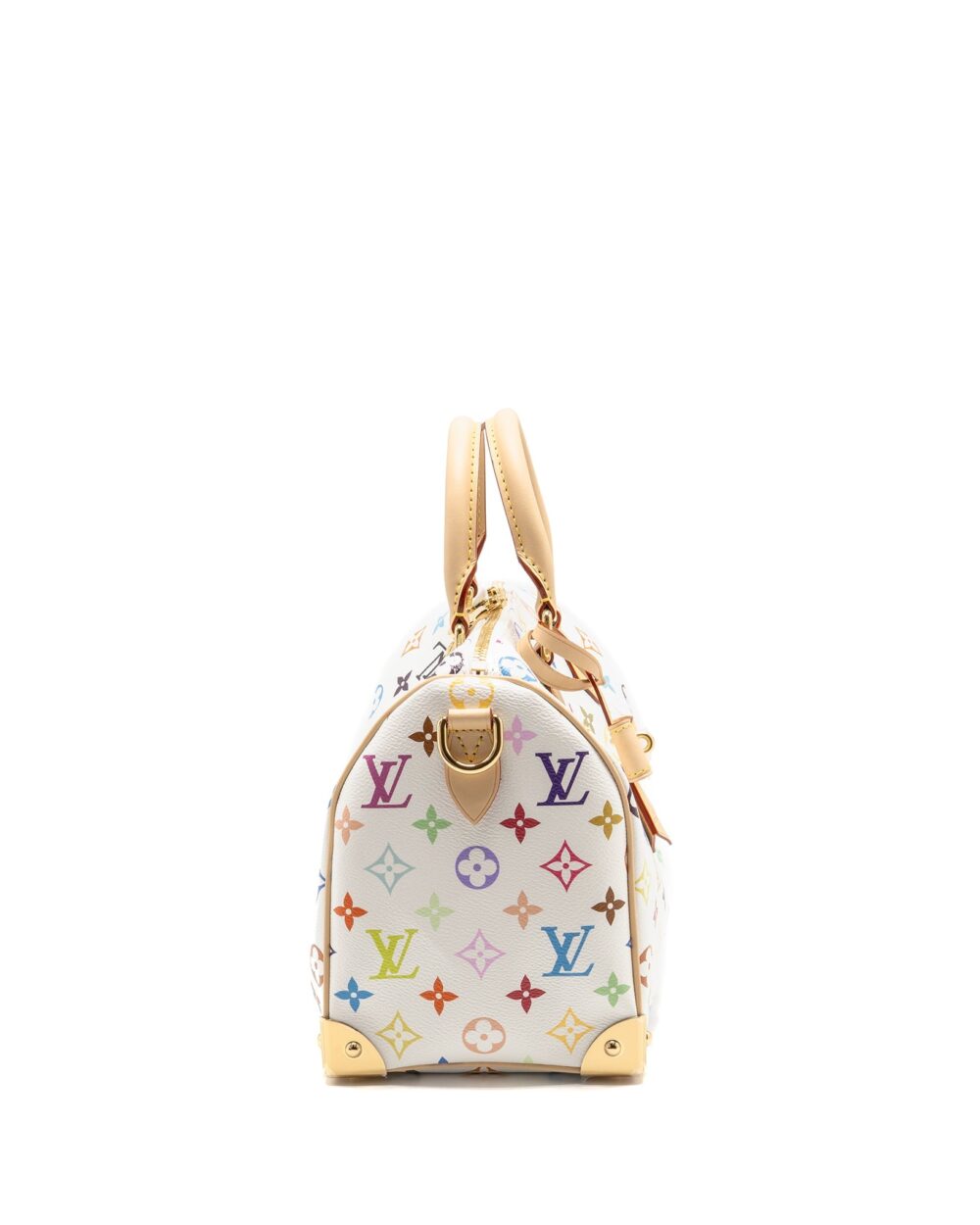 AAA Replica Louis Vuitton LV LV X TM SPEEDY BANDOULIÈRE 25 MONOGRAM CANVAS WHITE/ MULTICOLOUR GHW