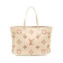 AAA Replica Louis Vuitton LV NEVERFULL MM MONOGRAM EMPREINTE CRÈME/ROSE TRIANON GHW