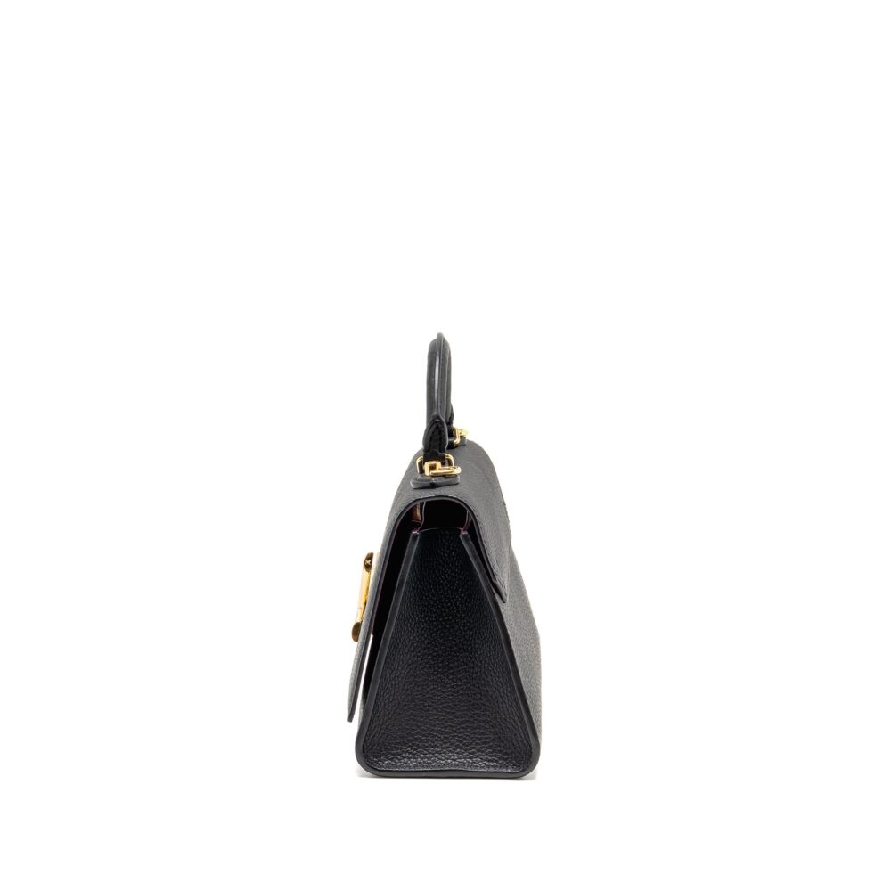 AAA Replica Louis Vuitton LV TWIST ONE HANDLE PM TAURILLON LEATHER BLACK/PINK GHW
