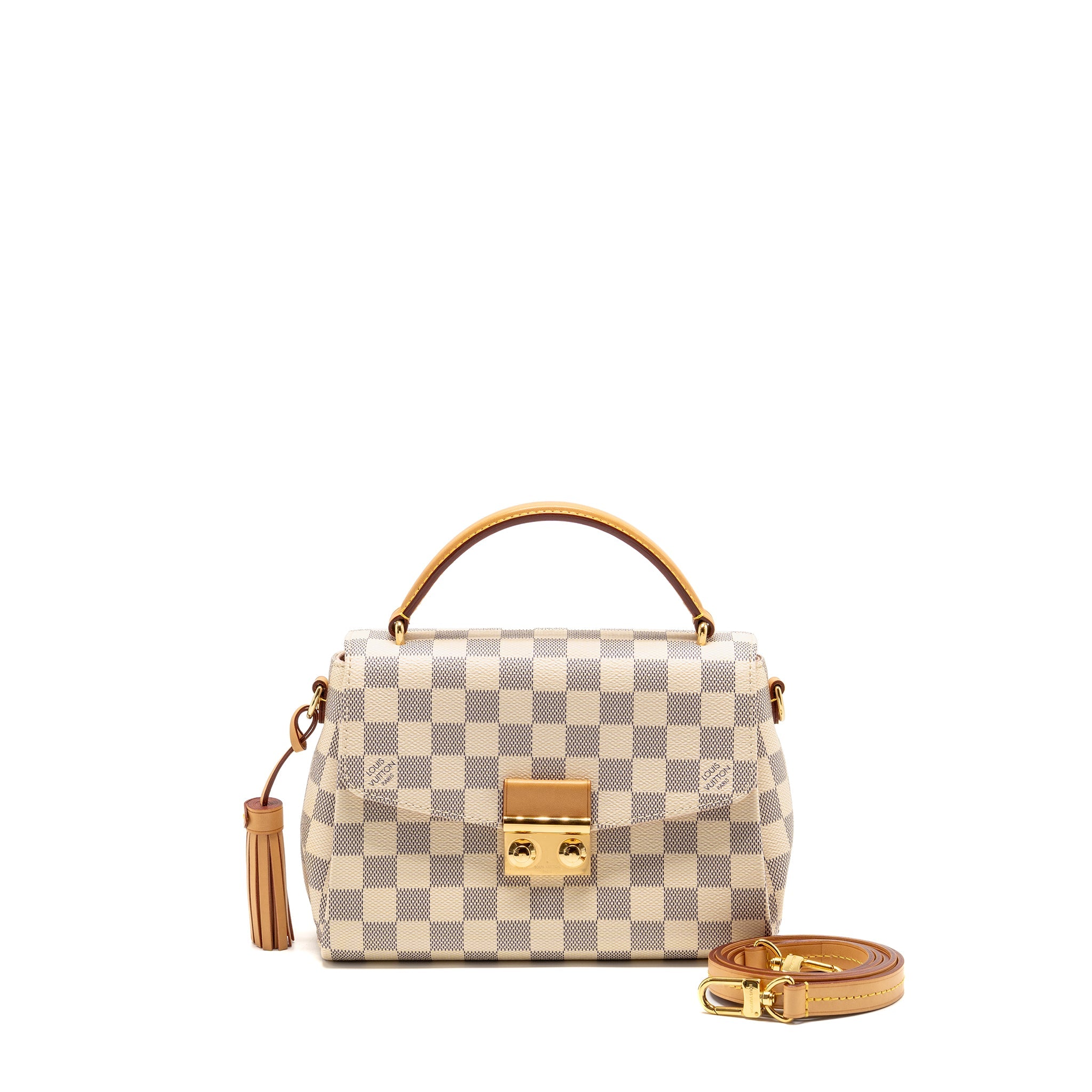AAA Replica Louis Vuitton LV CROISETTE DAMIER AZUR CANVAS GHW