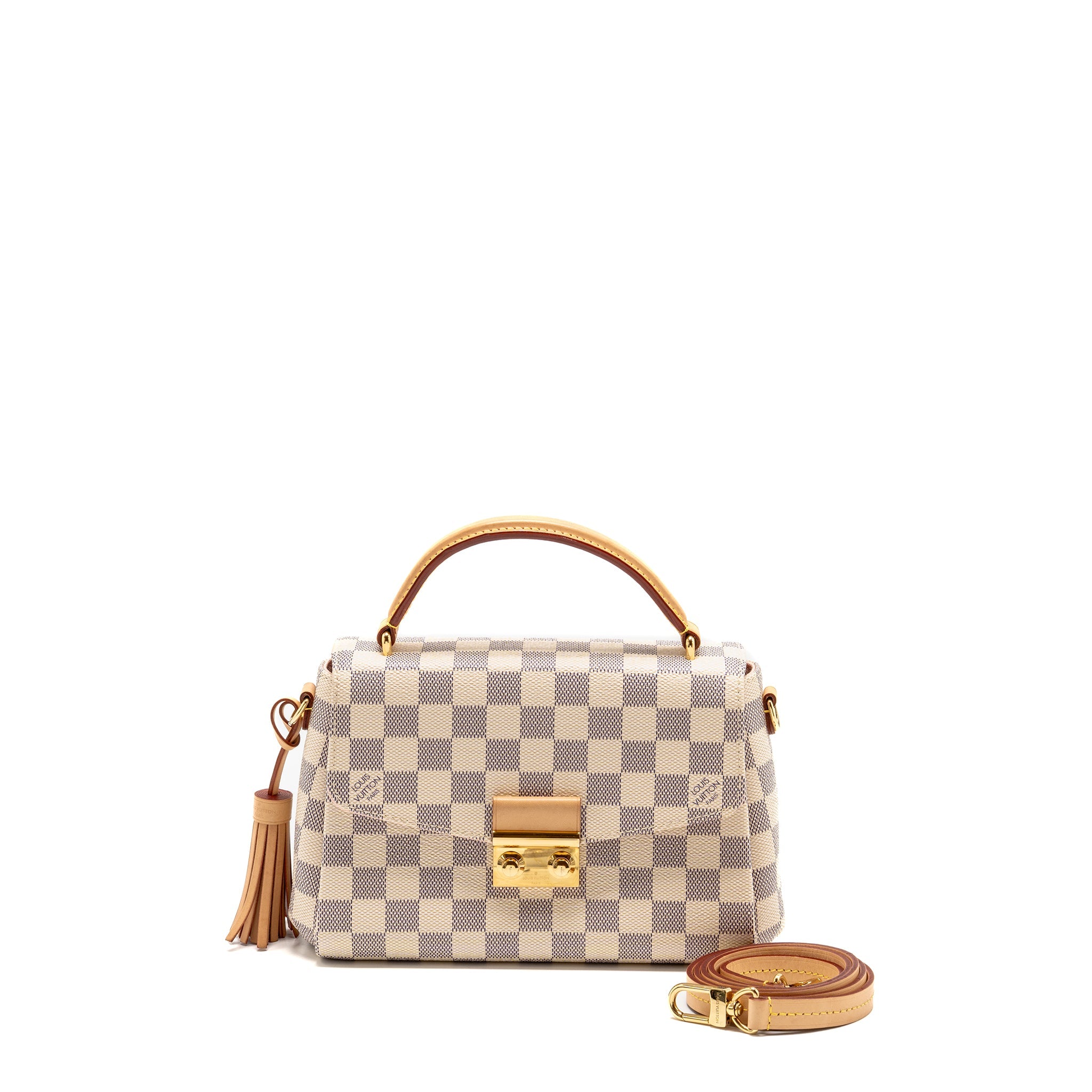 AAA Replica Louis Vuitton LV CROISETTE DAMIER AZUR CANVAS GHW