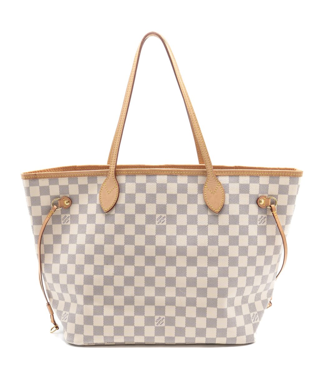 AAA Replica Louis Vuitton LV NEVERFULL MM DAMIER AZUR GHW