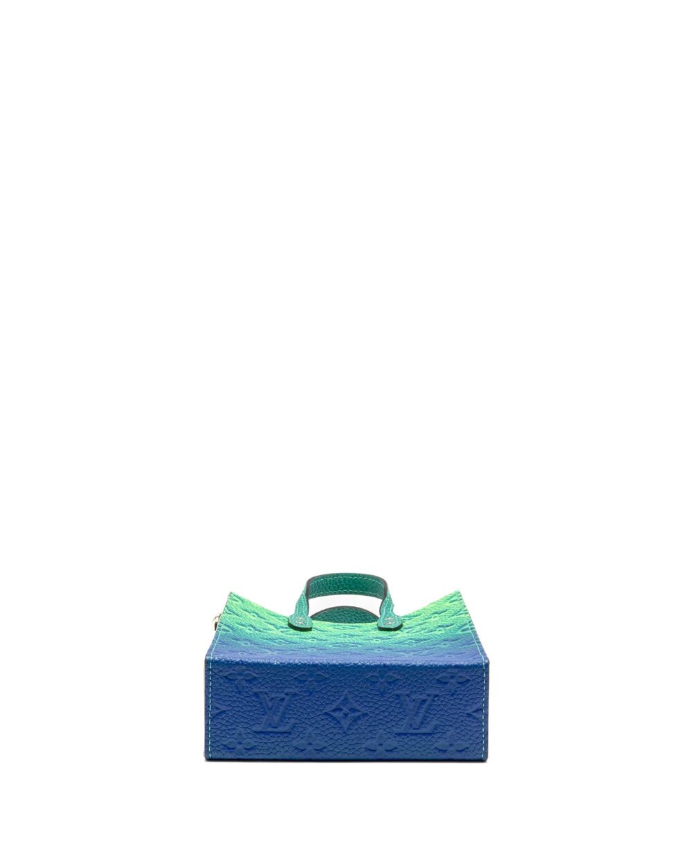 AAA Replica Louis Vuitton LV PETIT SAC PLAT XS VIRGIL ABLOH TAURILLON ILLUSION BLUE/GREEN SHW
