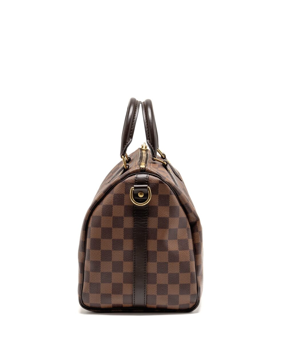 AAA Replica Louis Vuitton LV SPEEDY BANDOULIERE 30 DAMIER EBENE CANVAS GHW
