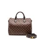 AAA Replica Louis Vuitton LV SPEEDY BANDOULIERE 30 DAMIER EBENE CANVAS GHW