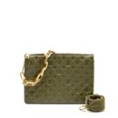 AAA Replica Louis Vuitton LV COUSSIN MM MONOGRAM-EMBOSSED PUFFY LAMBSKIN KHAKI GHW