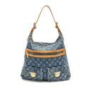 AAA Replica Louis Vuitton LV VINTAGE BAGGY GM SHOULDER BAG MONOGRAM DENIM GHW