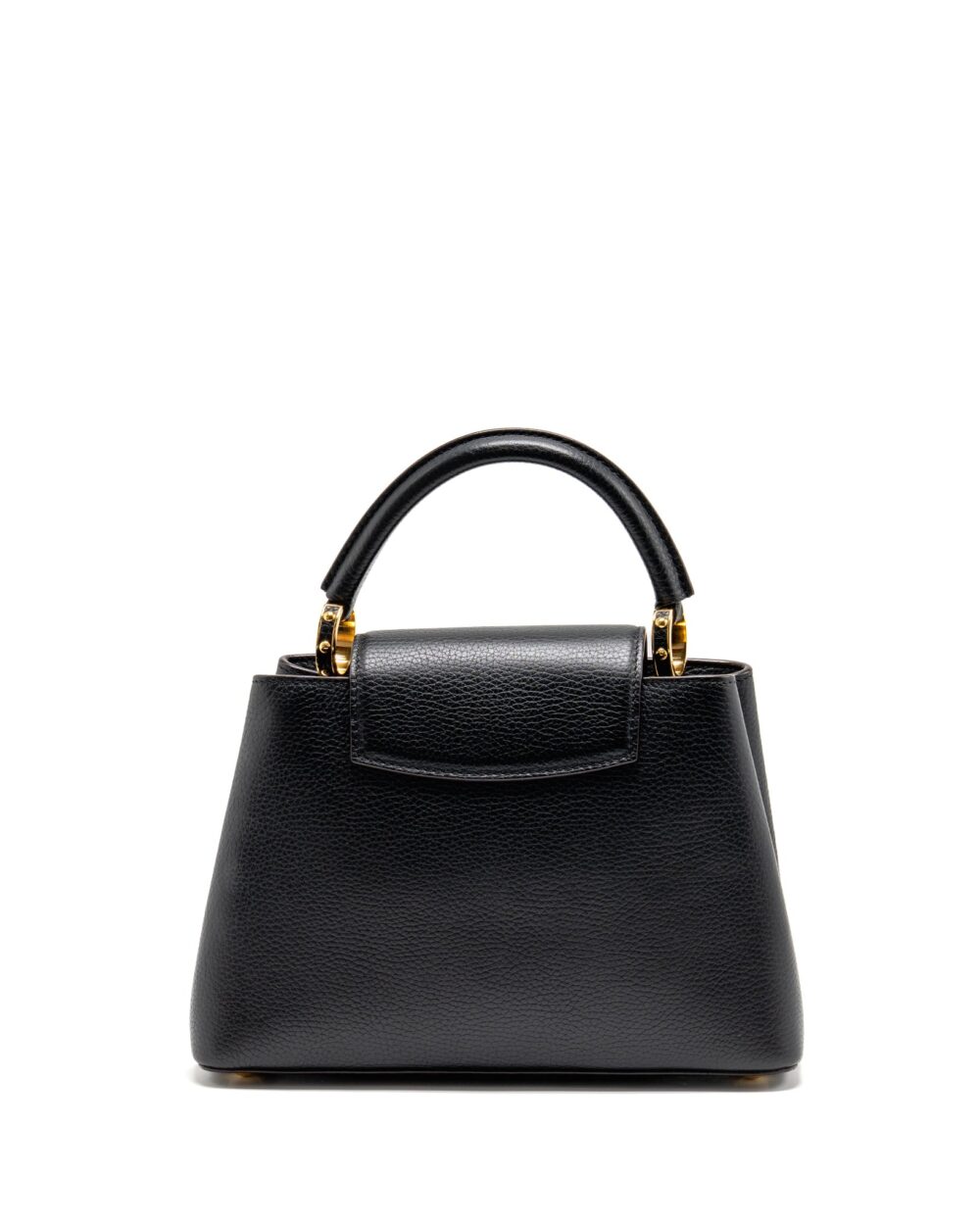AAA Replica Louis Vuitton LV CAPUCINES BB CALFSKIN BLACK GHW