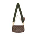 AAA Replica Louis Vuitton LV MULTI POCHETTE MONOGRAM CANVAS KHAKI STRAP GHW