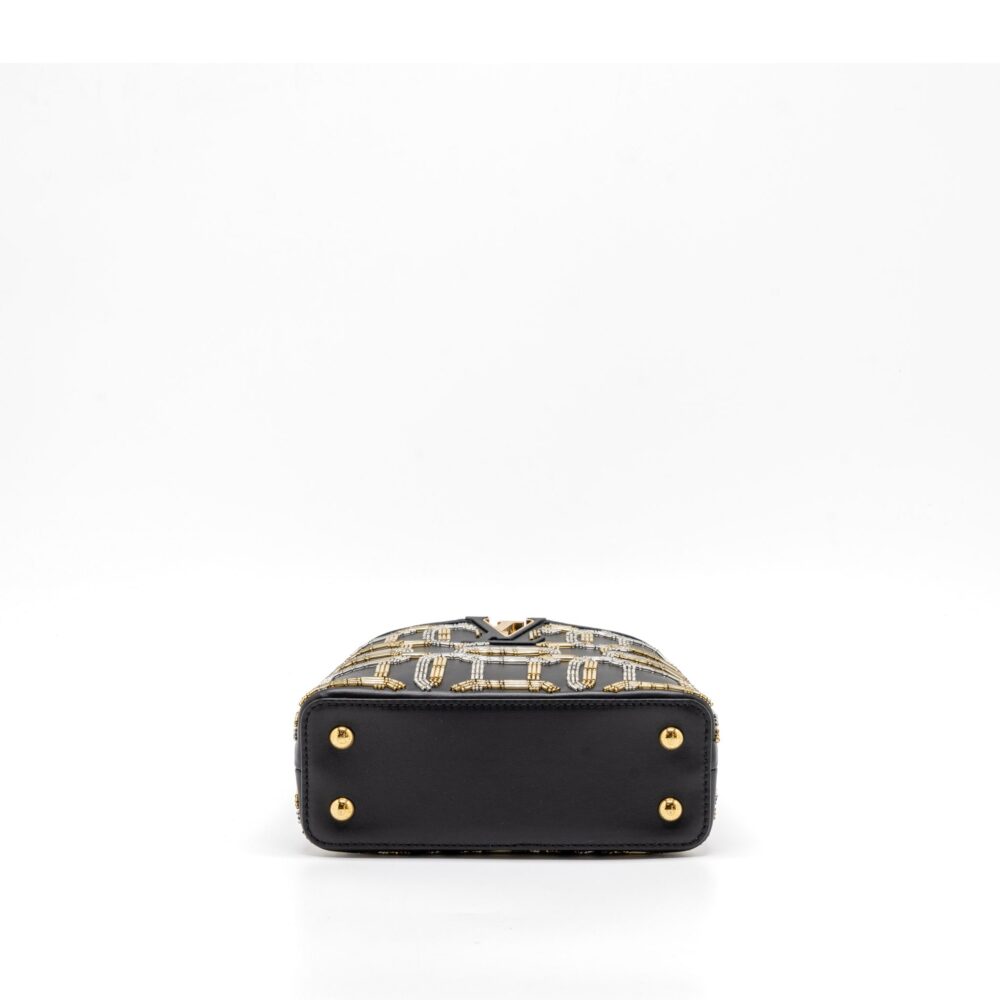 AAA Replica Louis Vuitton LV CAPUCINES BB 21FW LIMITED EDITION CALFSKIN BLACK/MULTICOLOUR GHW