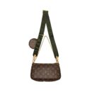 AAA Replica Louis Vuitton LV MULTI POCHETTE MONOGRAM CANVAS KHAKI STRAP GHW