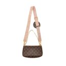 AAA Replica Louis Vuitton LV MULTI POCHETTE MONOGRAM CANVAS ROSE CLAIR GHW