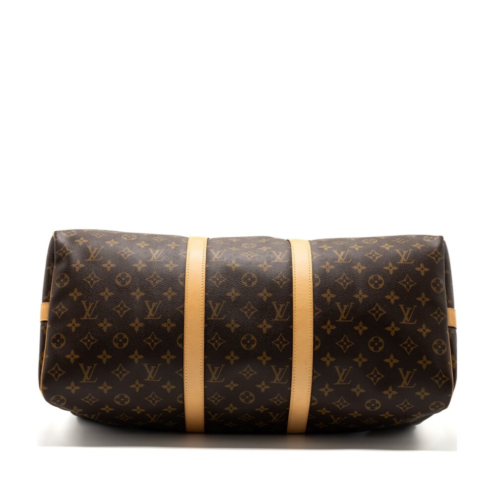 AAA Replica Louis Vuitton LV KEEPALL BANDOULIRE 50 MONOGRAM CANVAS GHW