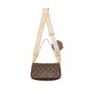 AAA Replica Louis Vuitton LV MULTI POCHETTE MONOGRAM CANVAS ROSE CLAIR GHW