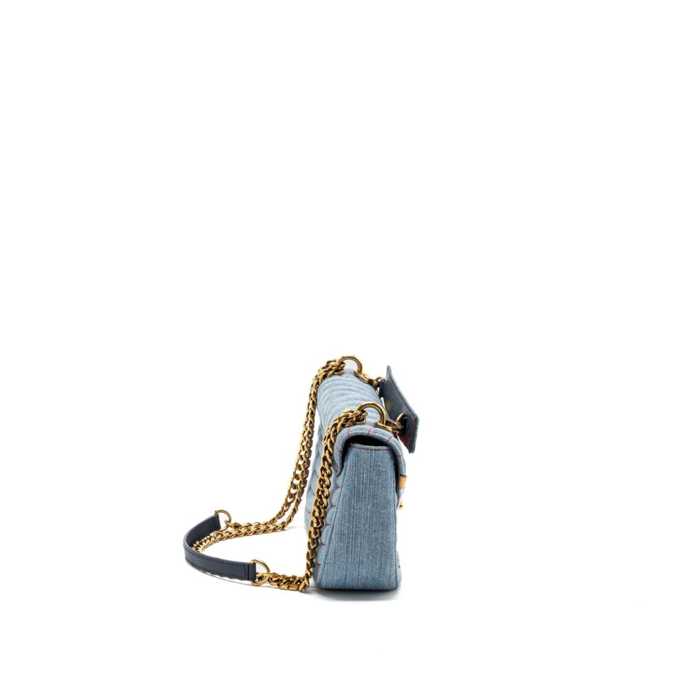 AAA Replica Louis Vuitton LV NEW WAVE FLAP CHAIN BAG LIMITED EDITION DENIM BLUE/ MULTICOLOR GHW