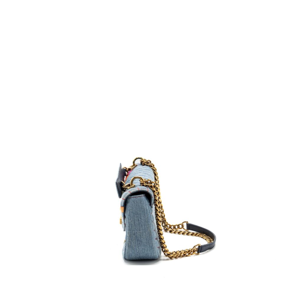 AAA Replica Louis Vuitton LV NEW WAVE FLAP CHAIN BAG LIMITED EDITION DENIM BLUE/ MULTICOLOR GHW