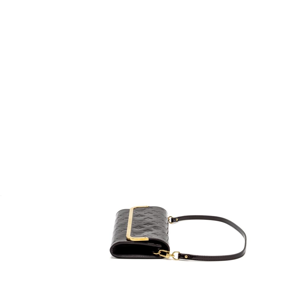 AAA Replica Louis Vuitton LV ROSSMORE MM MONOGRAM VERNIS AMARANTE GHW
