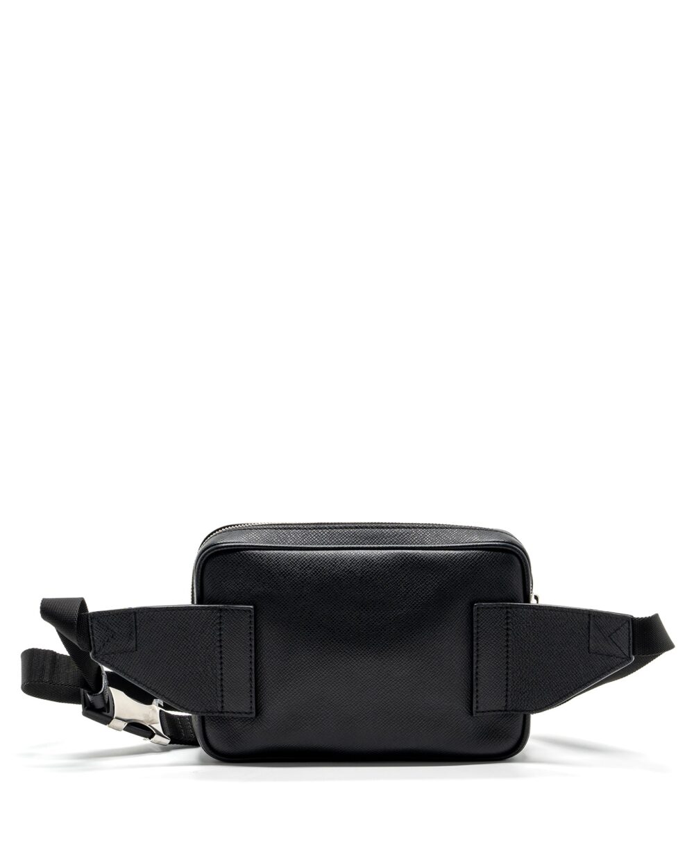 AAA Replica Louis Vuitton LV TAIGA BUM BAG OUTDOOR LEATHER BLACK SHW
