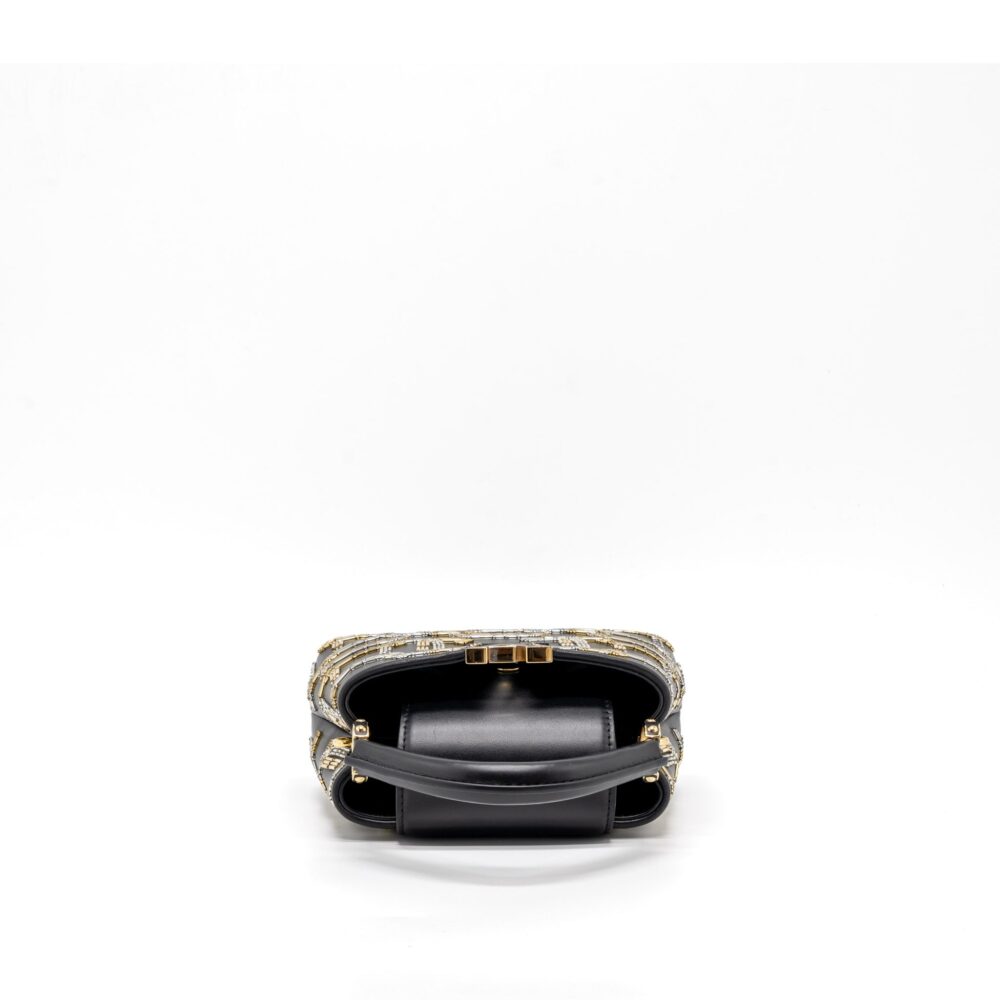 AAA Replica Louis Vuitton LV CAPUCINES BB 21FW LIMITED EDITION CALFSKIN BLACK/MULTICOLOUR GHW
