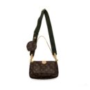 AAA Replica Louis Vuitton LV MULTI POCHETTE MONOGRAM CANVAS KHAKI STRAP GHW