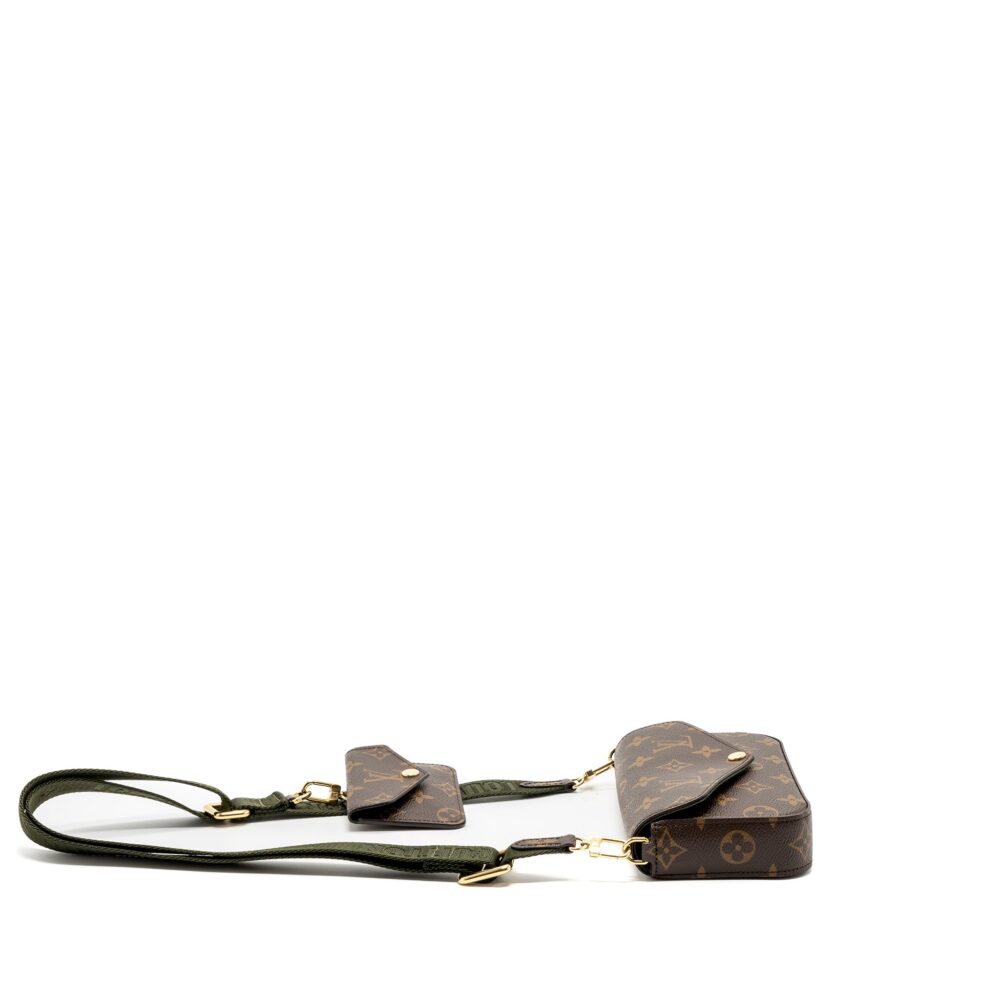 AAA Replica Louis Vuitton LV FELICIE STRAP & GO MONOGRAM CANVAS GHW (NEW VERSION)