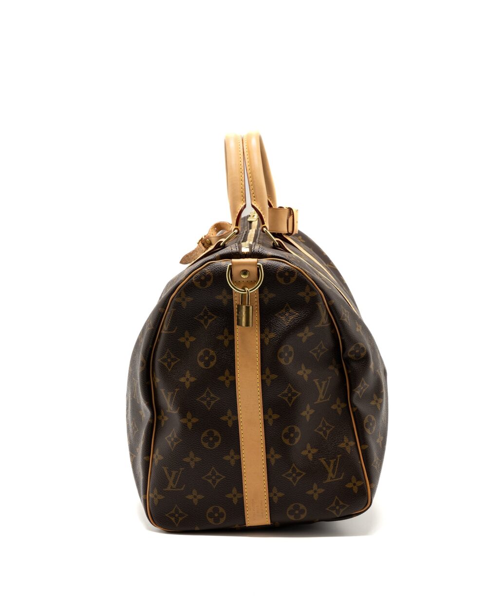 AAA Replica Louis Vuitton LV KEEPALL BANDOULIRE 50 MONOGRAM CANVAS GHW