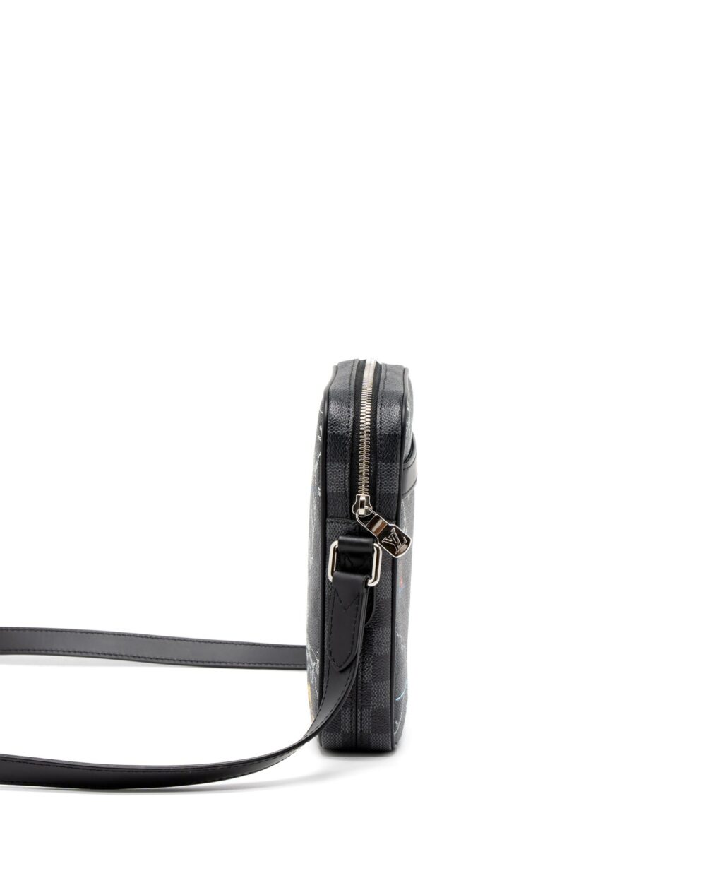 AAA Replica Louis Vuitton LV GRAPHITE MAP DANUBE PM CROSSBODY BAG DAMIER CANVAS / MULTICOLOR SHW
