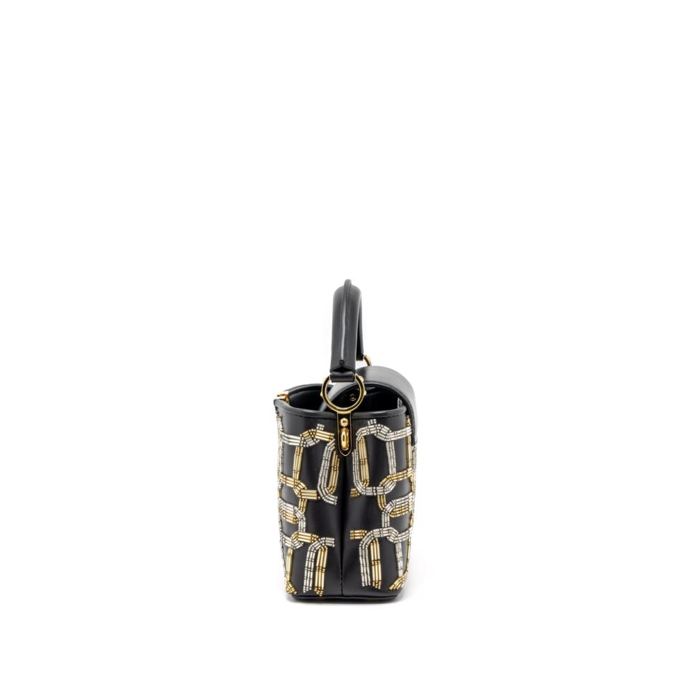 AAA Replica Louis Vuitton LV CAPUCINES BB 21FW LIMITED EDITION CALFSKIN BLACK/MULTICOLOUR GHW