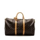 AAA Replica Louis Vuitton LV KEEPALL BANDOULIRE 50 MONOGRAM CANVAS GHW