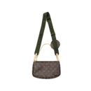AAA Replica Louis Vuitton LV MULTI POCHETTE MONOGRAM CANVAS KHAKI STRAP GHW