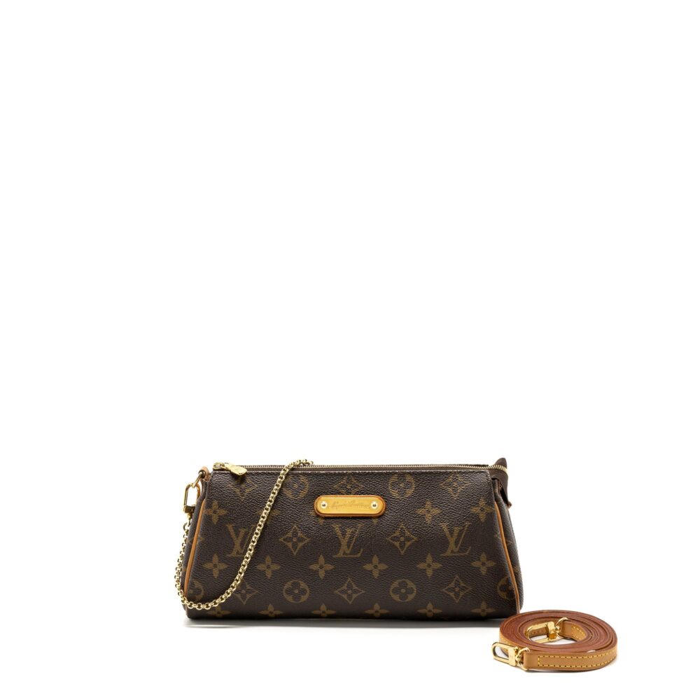 AAA Replica Louis Vuitton LV EVA POCHETTE MONOGRAM CANVAS GHW