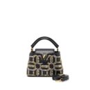 AAA Replica Louis Vuitton LV CAPUCINES BB 21FW LIMITED EDITION CALFSKIN BLACK/MULTICOLOUR GHW