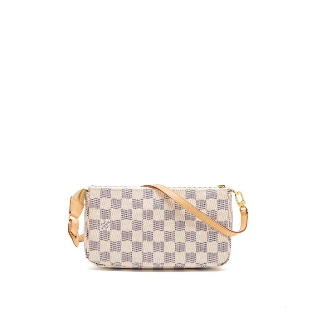AAA Replica Louis Vuitton LV POCHETTE ACCESSORIES DAMIER AZUR CANVAS GHW (NEW VERSION)