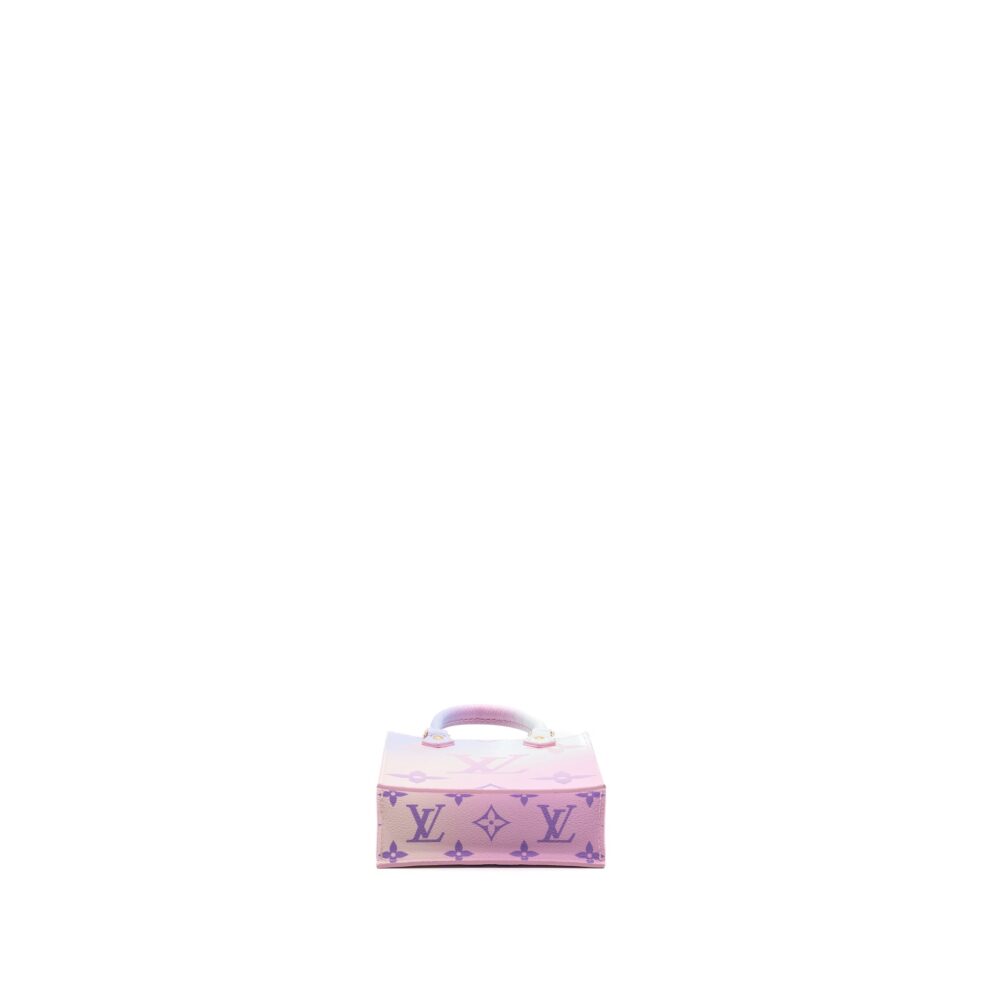 AAA Replica Louis Vuitton LV PETIT SAC PLAT MONOGRAM CANVAS SUNRISE PASTEL GHW (NEW VERSION)