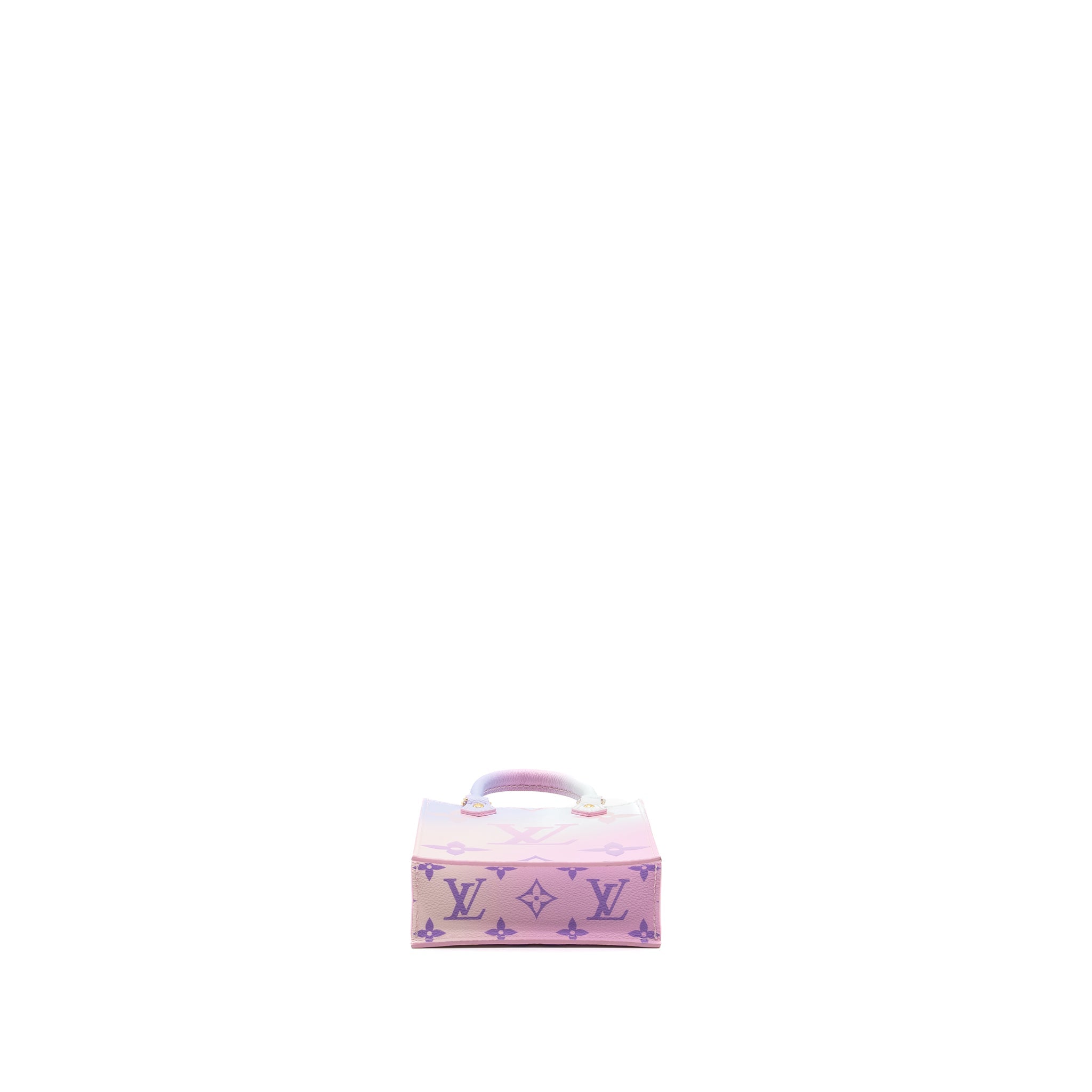 AAA Replica Louis Vuitton LV PETIT SAC PLAT MONOGRAM CANVAS SUNRISE PASTEL GHW (NEW VERSION)